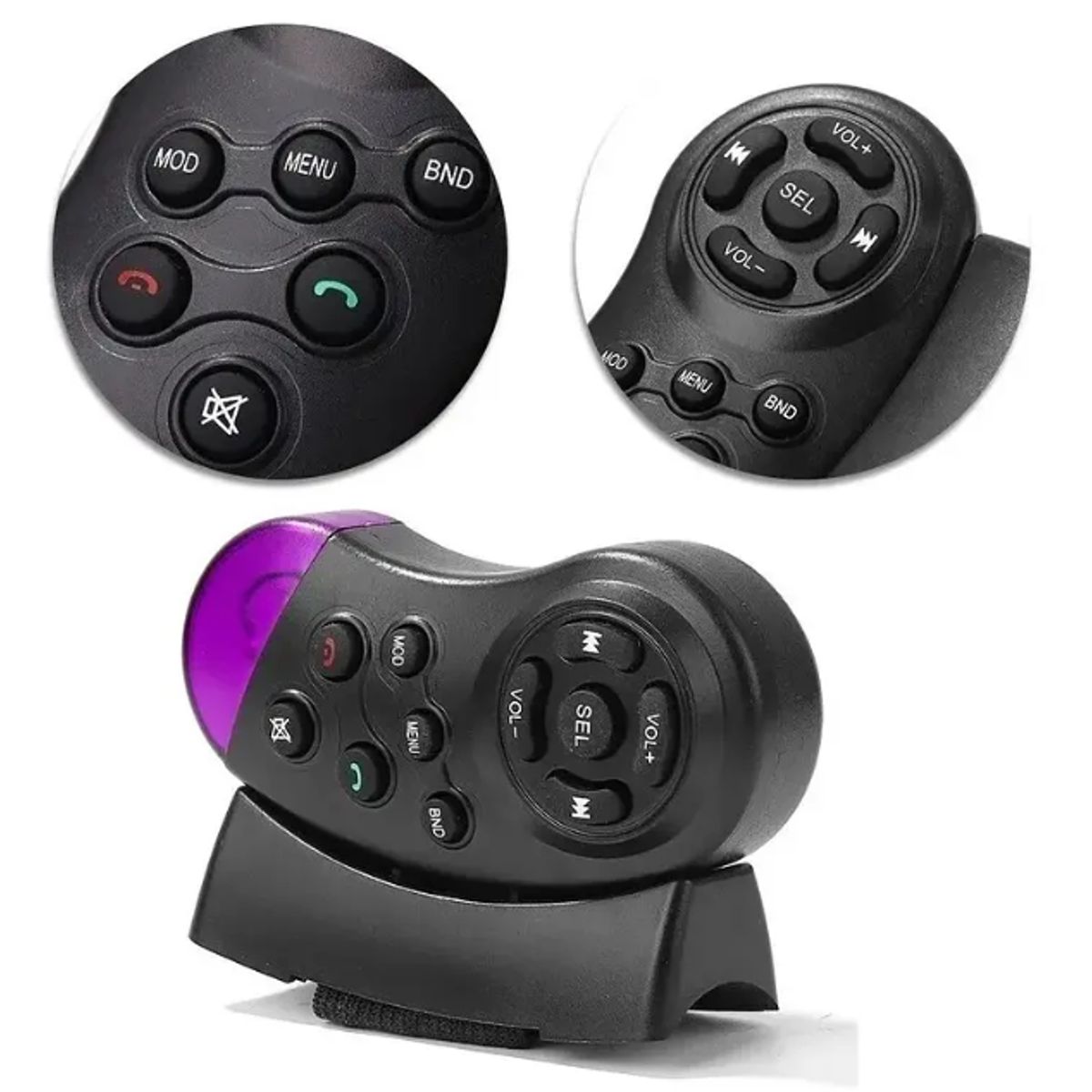 GENERICO - Control Mando Volante Radio Inalambrico Multimedia Universal