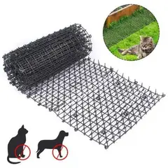 GENERICO - Alfombra Con Pinchos de plastico Negro Anti Gatos medidas de 25030cm,