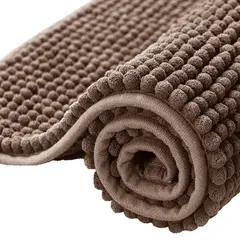WAKESHOME - Tapete Alfombrilla De Baño Absorbente Piso Tina Ducha Dormitorio Unicolor