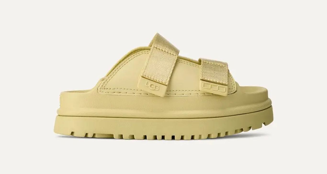 Sandalia Kids Goldenglow Slide Amarillo