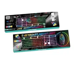 GENERICO - Set Kit Gamer Pack Teclado Mouse Gamer Con Luces