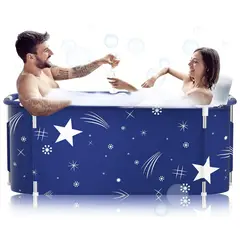 GENERICO - Bañera Plegable Portátil Adultos Y Niños Balde Spa 120×55cm