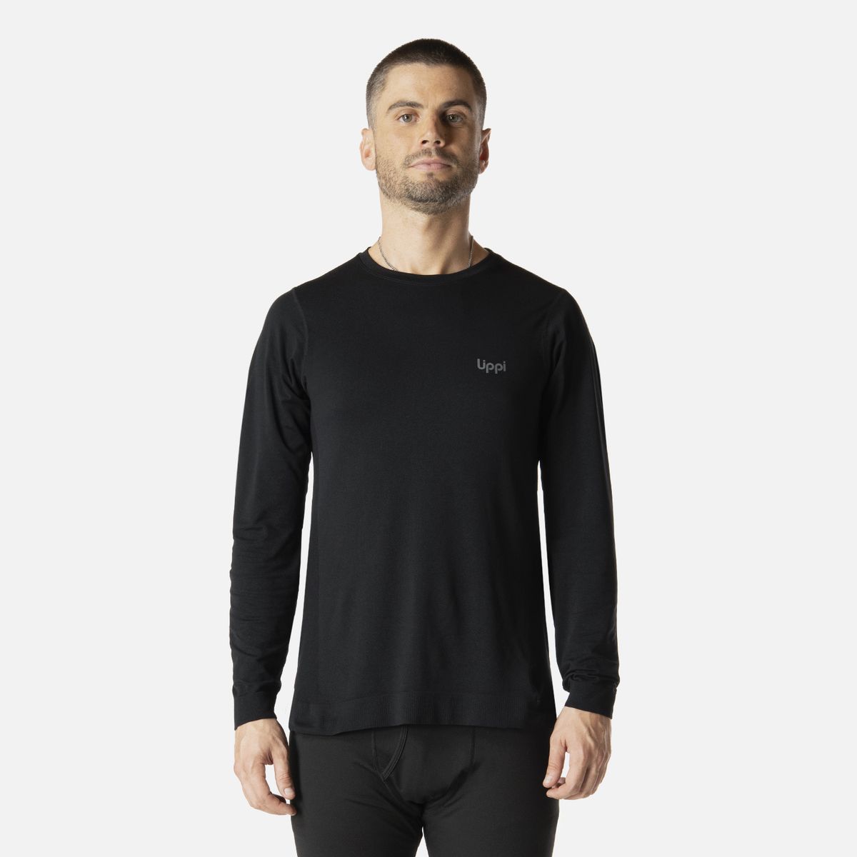 LIPPI - Primera Capa Hombre Skintec Active Loosefit Top Negro Lippi