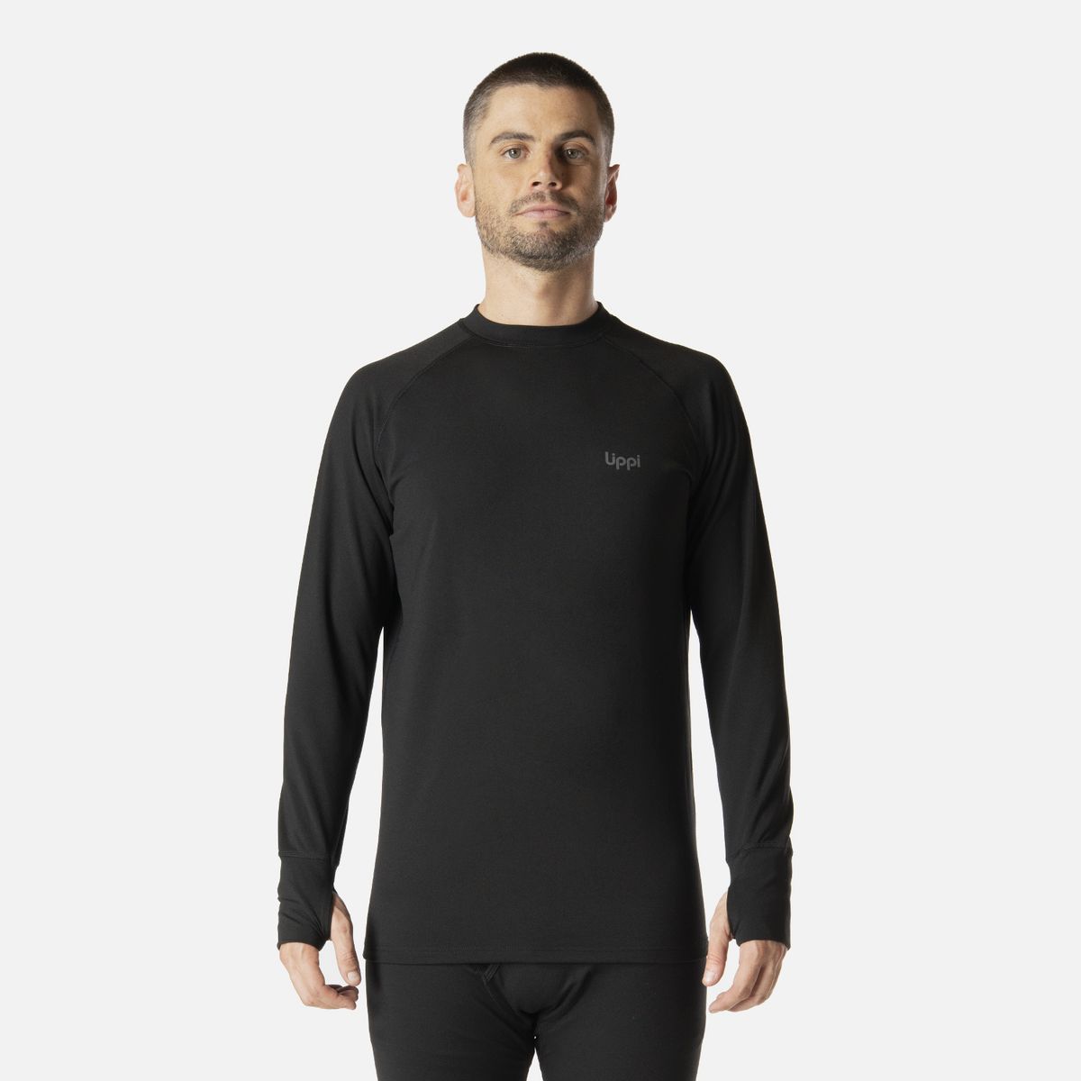 LIPPI - Primera Capa Hombre Skintec Warm Top Negro Lippi