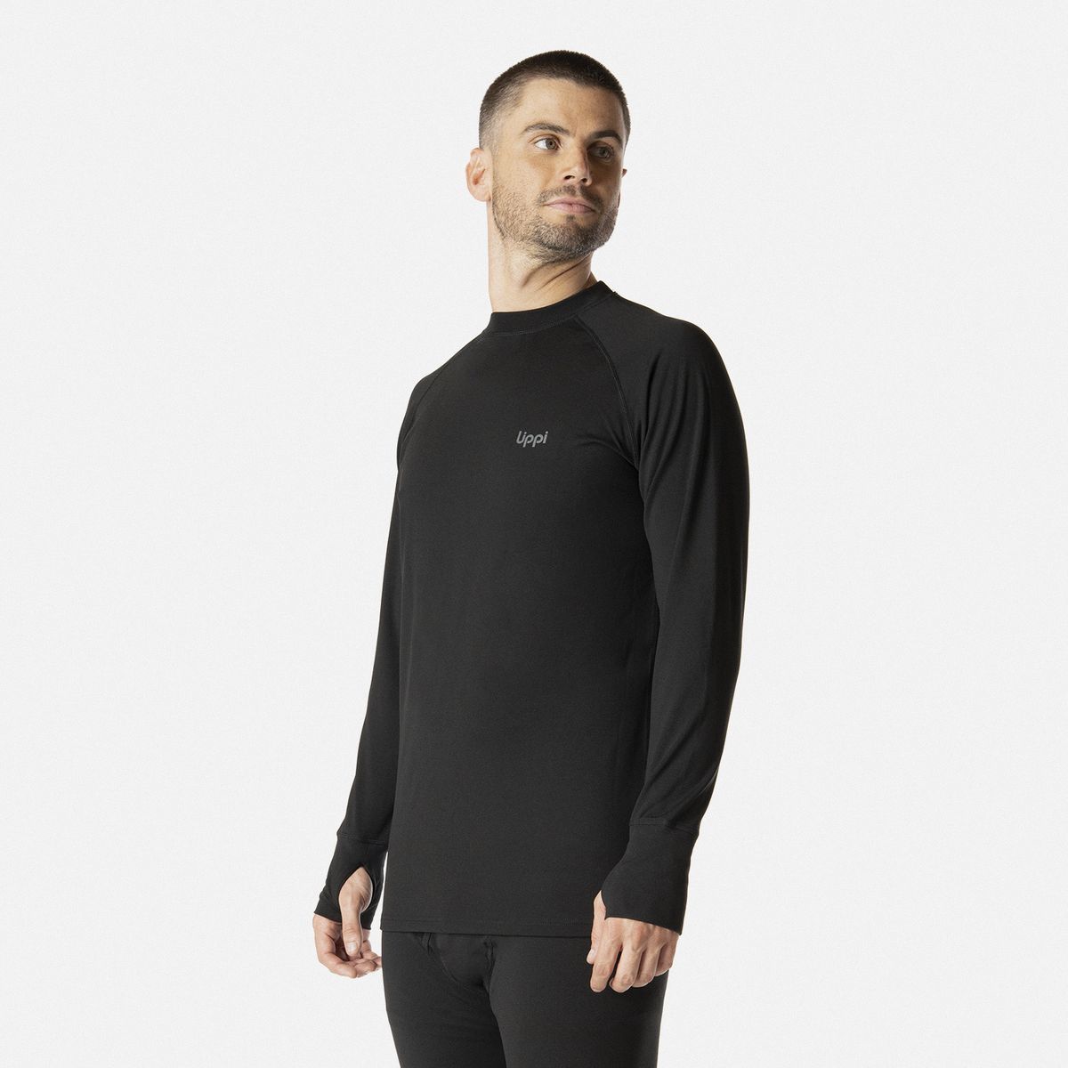 LIPPI - Primera Capa Hombre Skintec Warm Top Negro Lippi