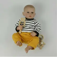GENERICO - Muñeco Bebé Resborn Realista 48 Cm Silicona Completa.