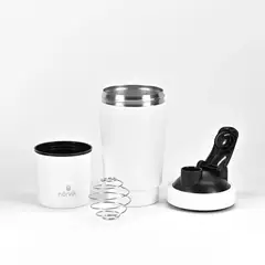 NORVIK - Nörvik Shaker Térmico 500 Ml Con Compartimento Para Proteína Blanco