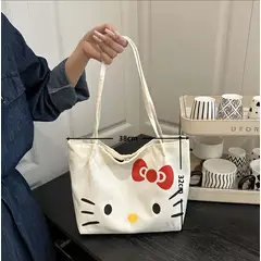 GENERICO - Cartera Bolso De Lona Gata Gatita Kawaii