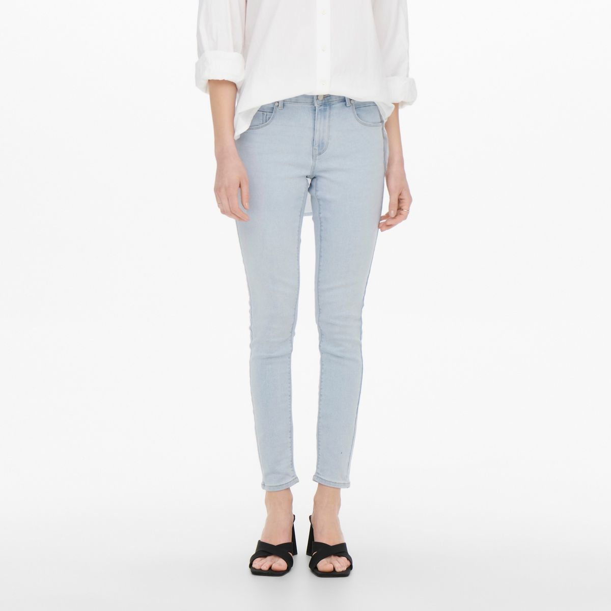 ONLY - Jeans Skinny Tiro Alto Mujer Only