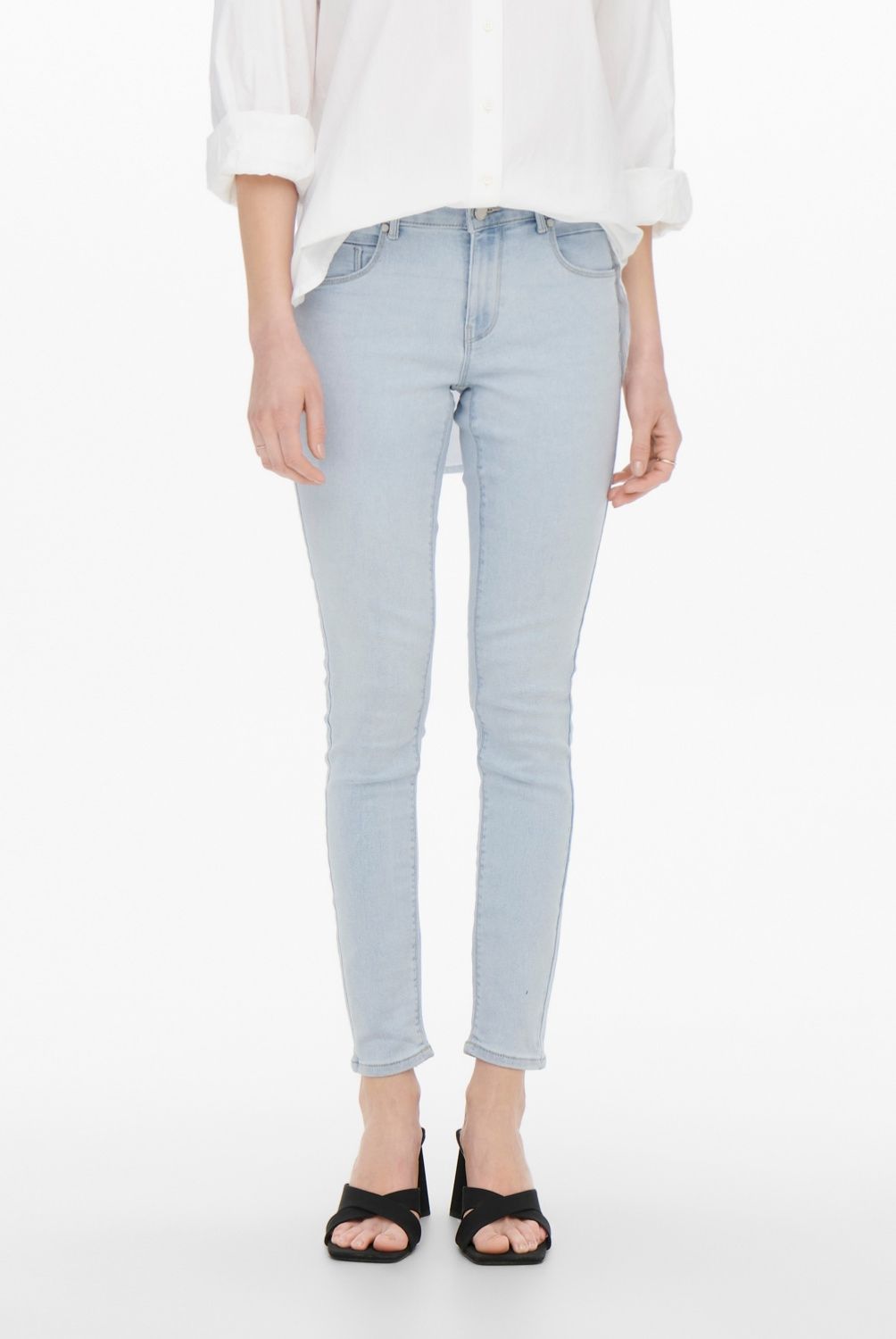 ONLY - Jeans Skinny Tiro Alto Mujer Only