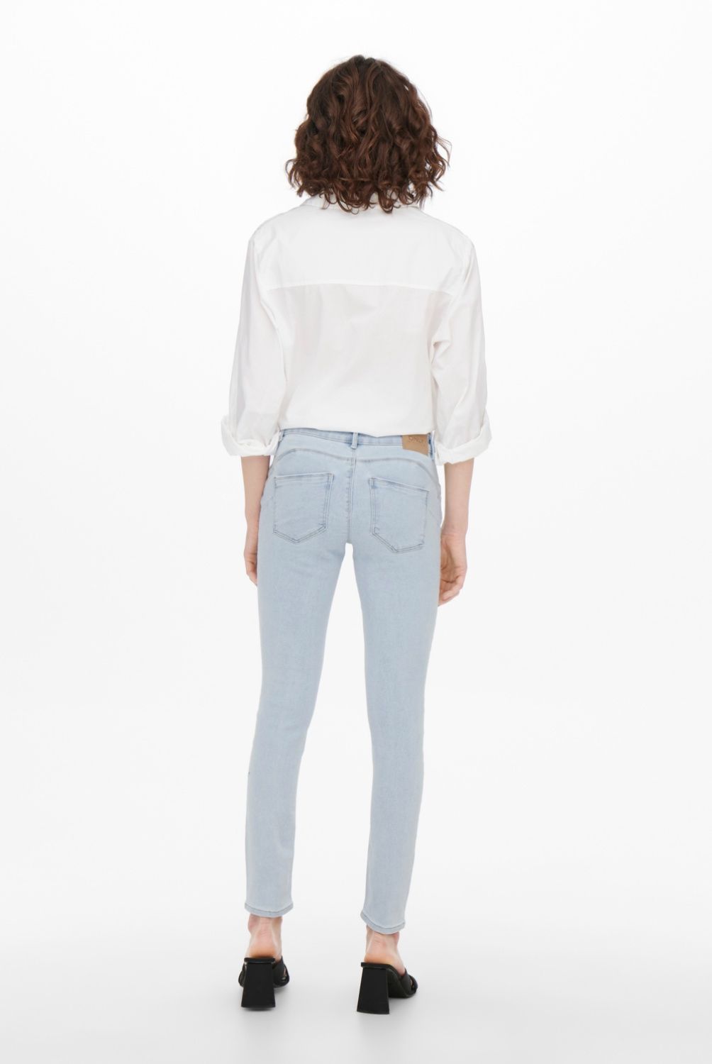 ONLY - Jeans Skinny Tiro Alto Mujer Only
