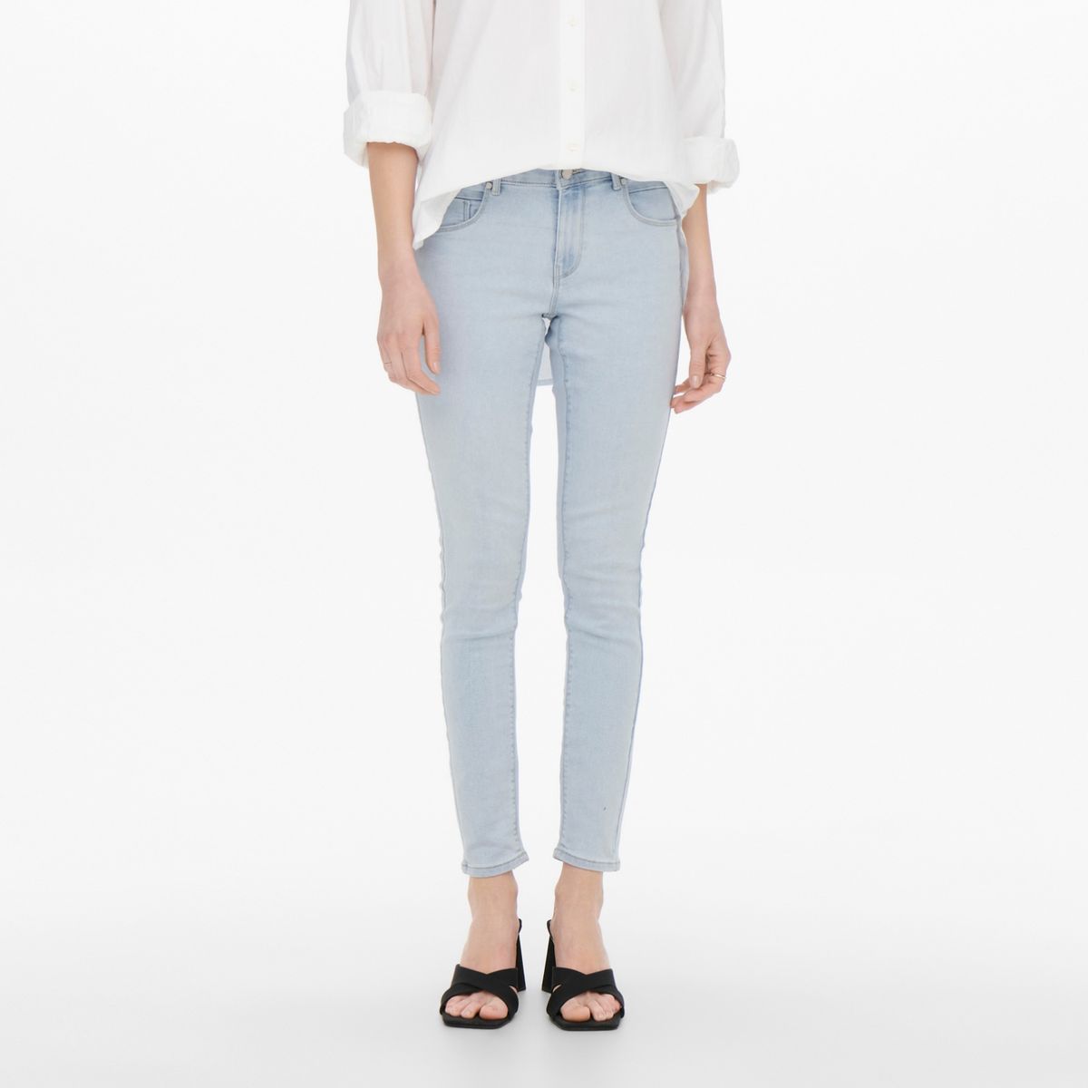 ONLY - Jeans Skinny Tiro Alto Mujer Only