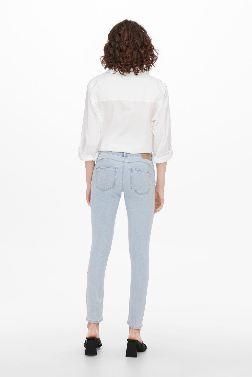 ONLY - Jeans Skinny Tiro Alto Mujer Only