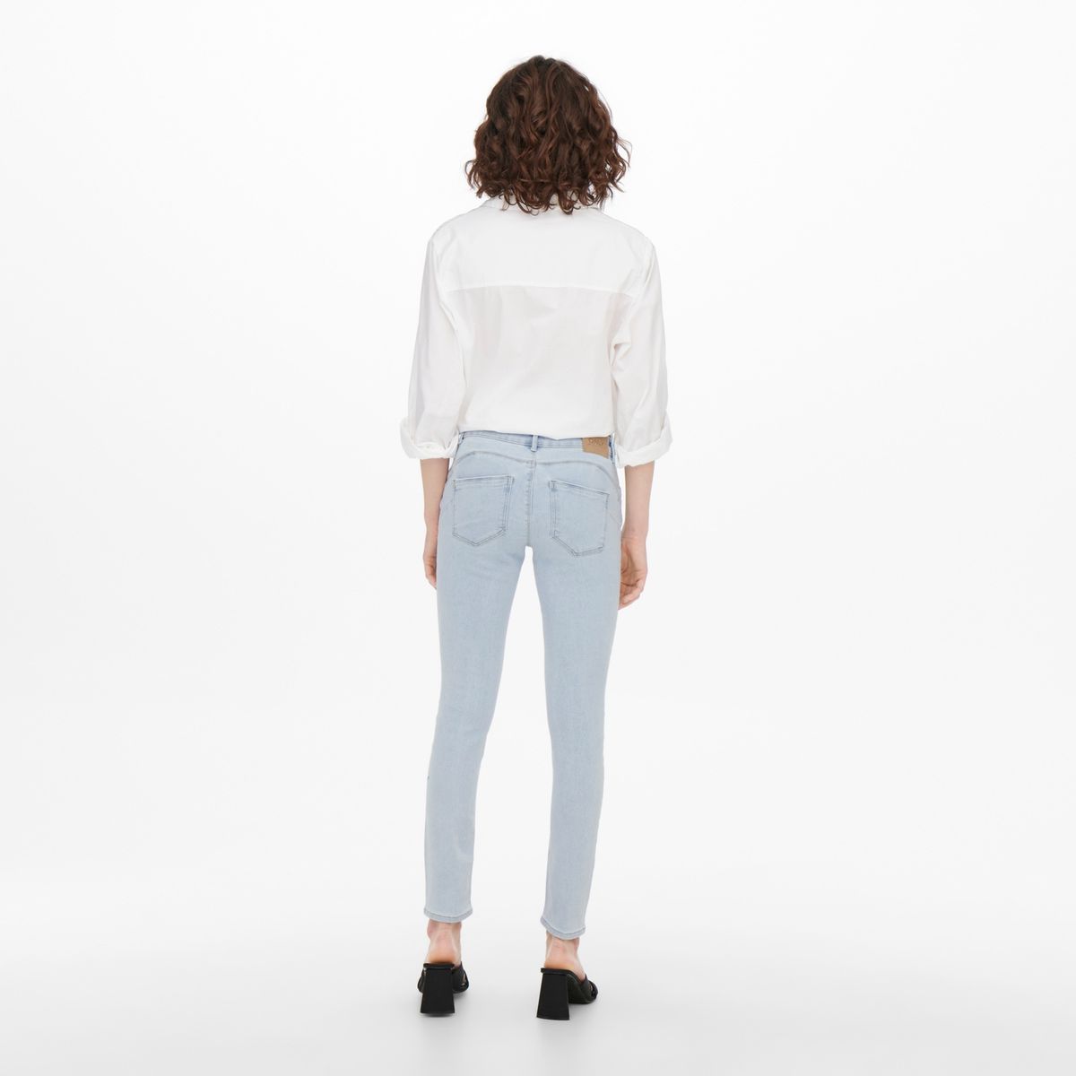 ONLY - Jeans Skinny Tiro Alto Mujer Only