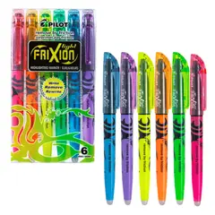 PILOT - Set 6 Destacadores Frixion Light Punta Biselada