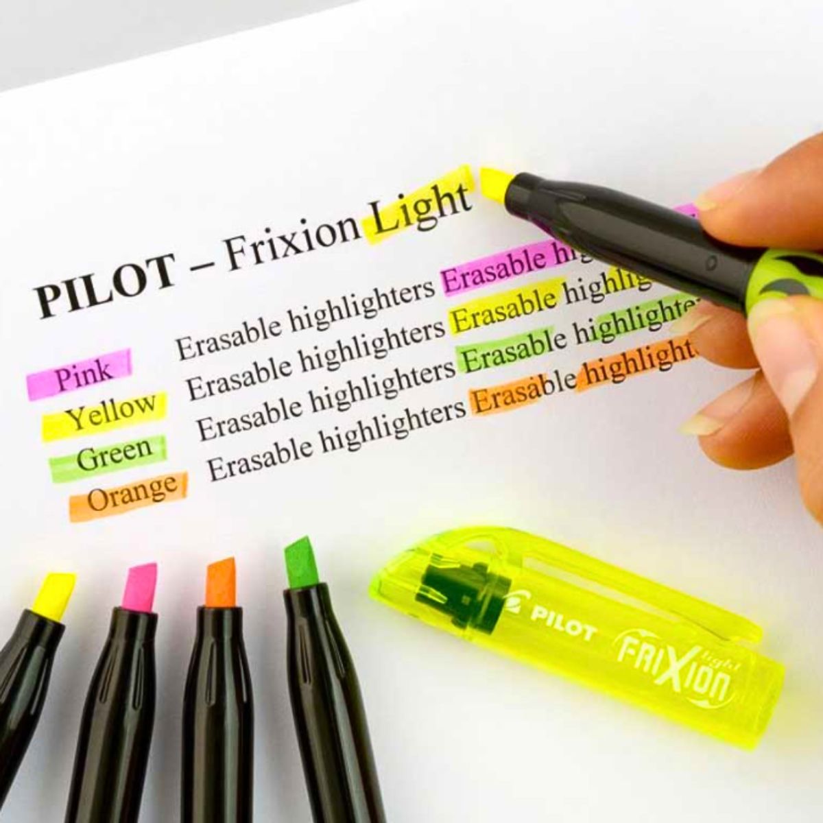 PILOT - Set 6 Destacadores Pilot Frixion Light Punta Biselada