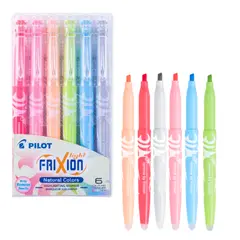 PILOT - Set 6 Destacadores Frixion Light Punta Biselada