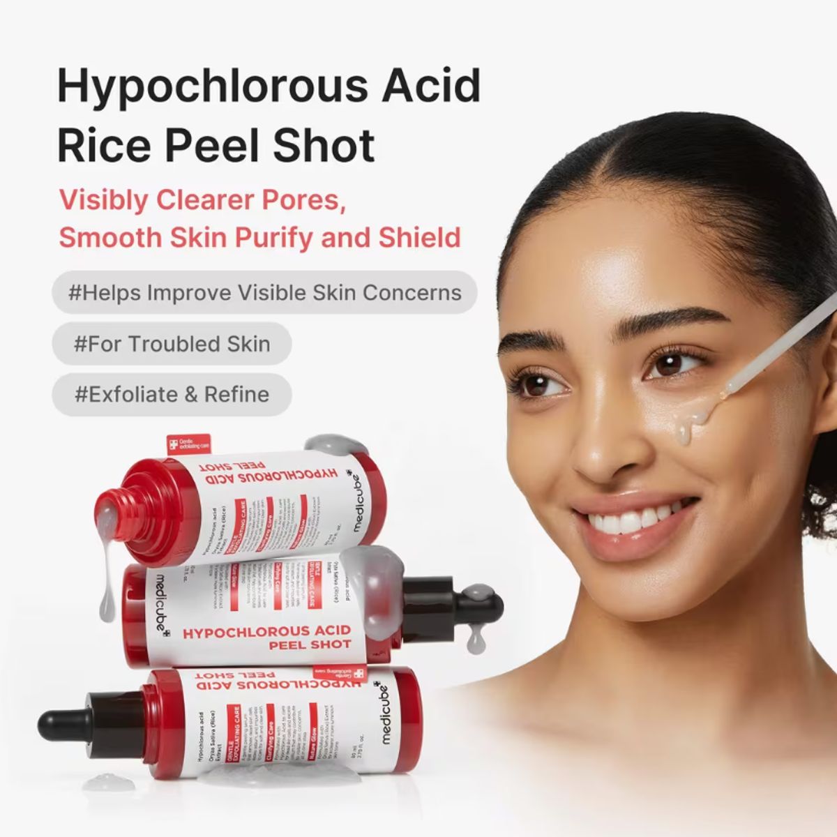 MEDICUBE - Sérum Exfoliante Peel Shot con Ácido Hipocloroso - Medicube