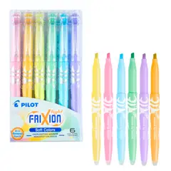 PILOT - Set 6 Destacadores Frixion Light Punta Biselada