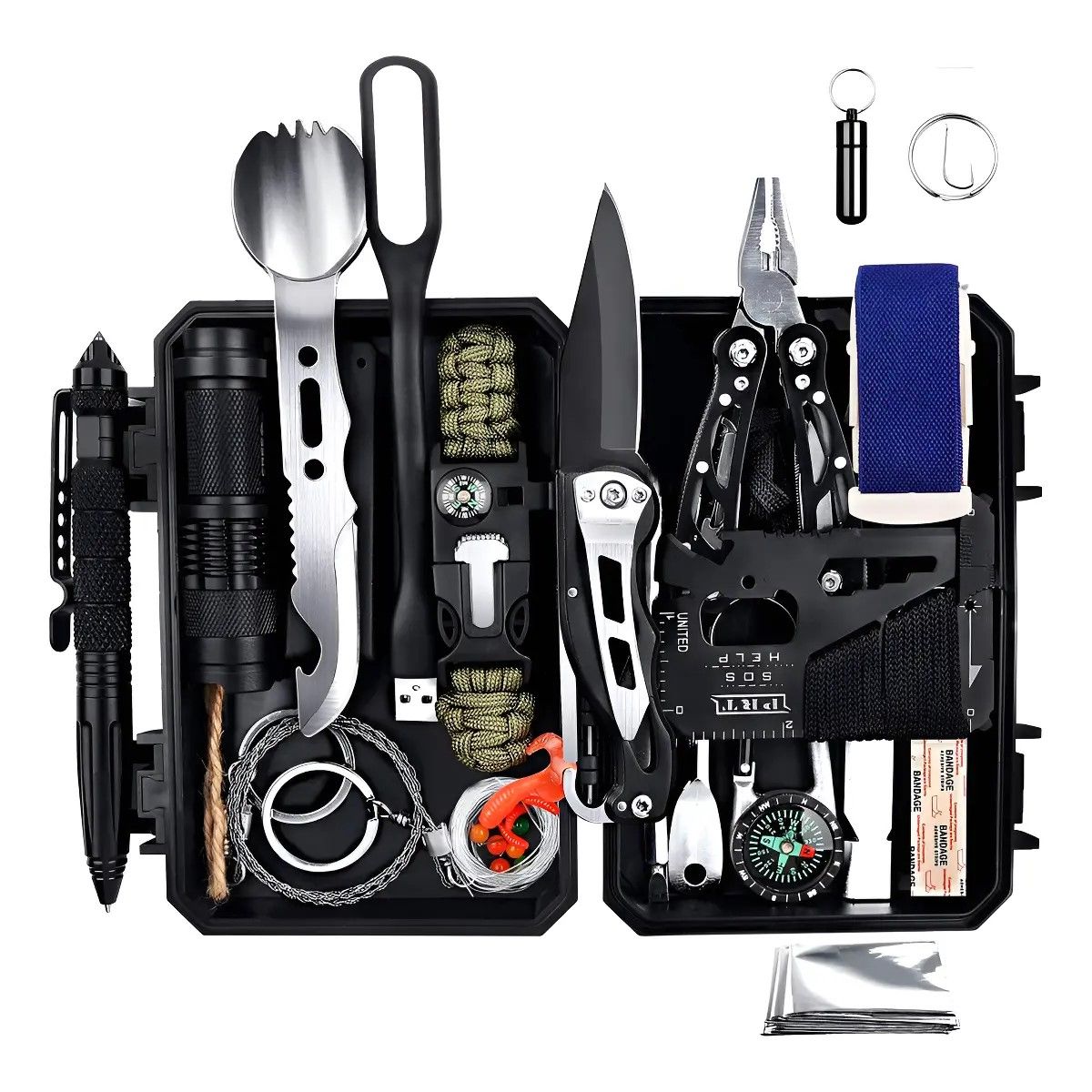 GENERICO - Kit De Supervivencia De Accesorios Para Camping 60 En 1 BELUG