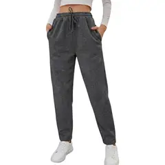 LIKE SHOP - Pantalón Buzo Mujer Recto Slim Forro Polar 676