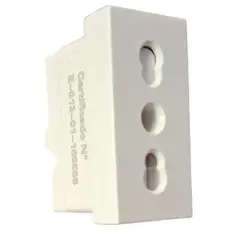 CROMPTON - Módulo Enchufe 2P+T 10-16A 220Vac Blanco Cowork