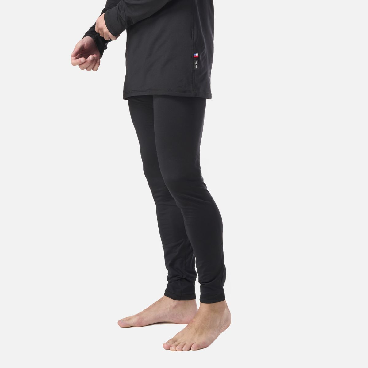 HAKA HONU - Primera Capa Hombre Huemul Bottom Negro Haka Honu