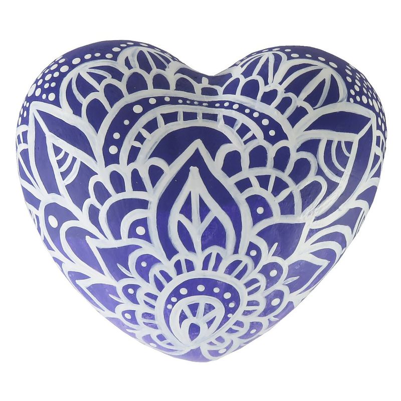 CREA TALLER - Corazón Gordo Decorativo Para Muro Pintado A Mano