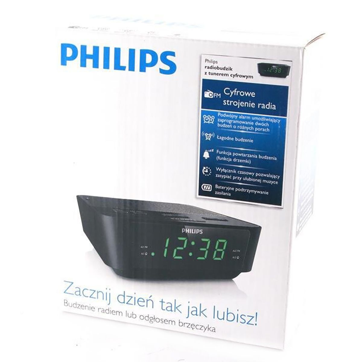 PHILIPS - Radio Reloj Philips AJ3116