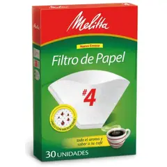 MELITTA - Filtro De Papel Para Café 30 Unid. N°4