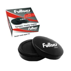 FULTONS - Huellero Dactilar Tinta Negra Tampón Huella Digital