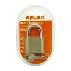 GENERICO - Candado 40mm Splon Top Quality Padlock Con 4 Llaves + Color Plateado