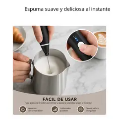 MOVI - Pack Batidores y Espumador Para Café y Tragos 3 Velocidades