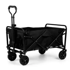 GENERICO - Carrito de transporte plegable ideal para camping color Negro