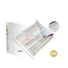 GENERICO - PAPEL ADHESIVO DECOMURAL 2M X 45CM ESTILO MADERA