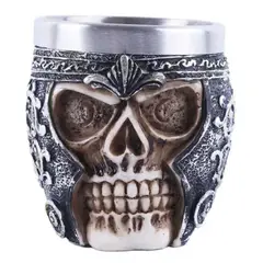 GENERICO - Taza vikinga medieval de acero inoxidable
