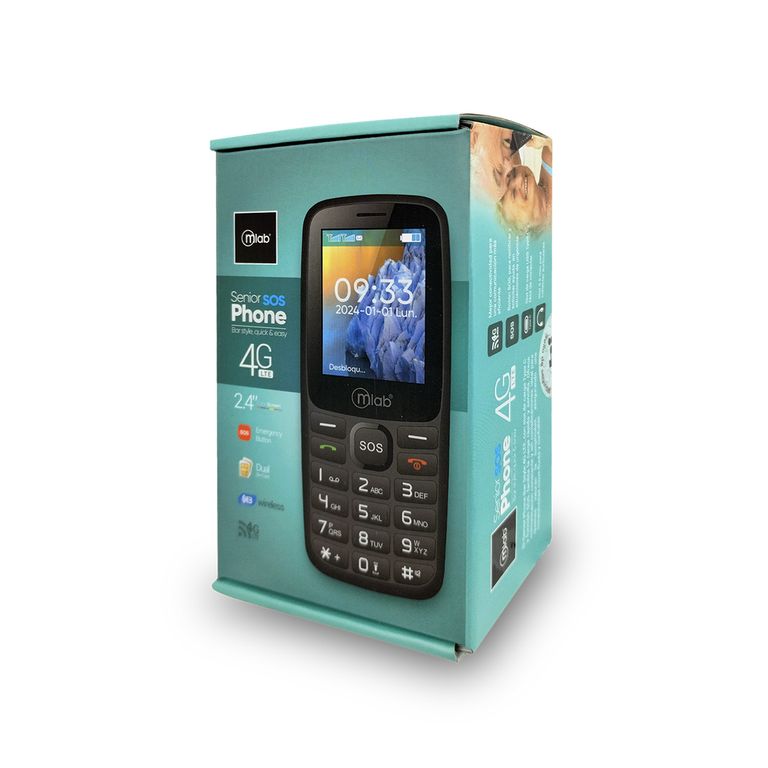 Teléfono Senior Bar 4G SOS