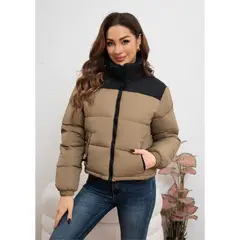 LIKE SHOP - Chaqueta Puffer Mujer Parka Impermeable Acolchada Invierno 0009