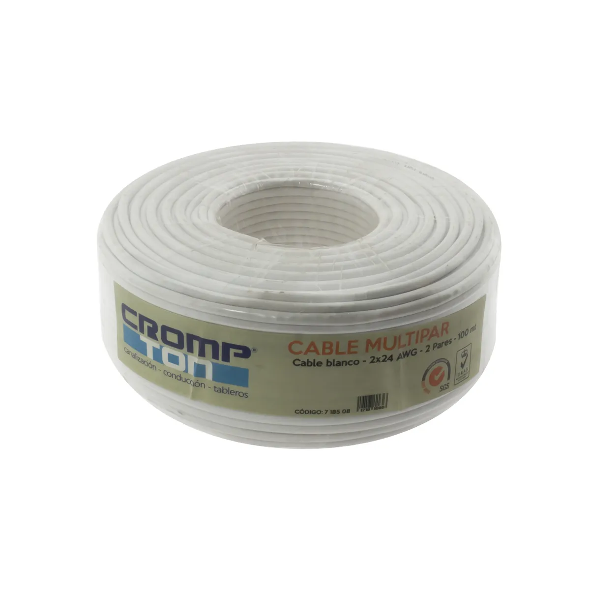 CROMPTON - Cable Multipar 2 Pares  -Precio X 100MT-
