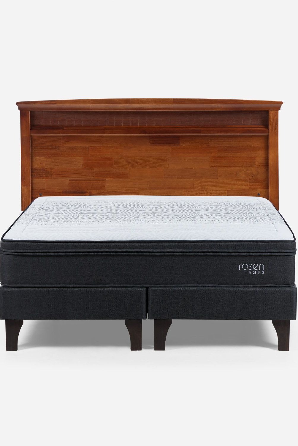 ROSEN - Cama Europea Tempo 2 Plazas Rosen + Respaldo Veneto
