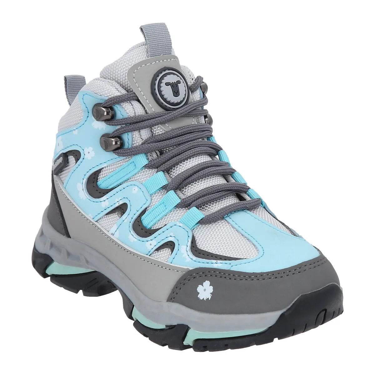 BLACKSHEEP - Zapato Outdoor Infantil Alto Gris Celeste Copahue Blacksheep