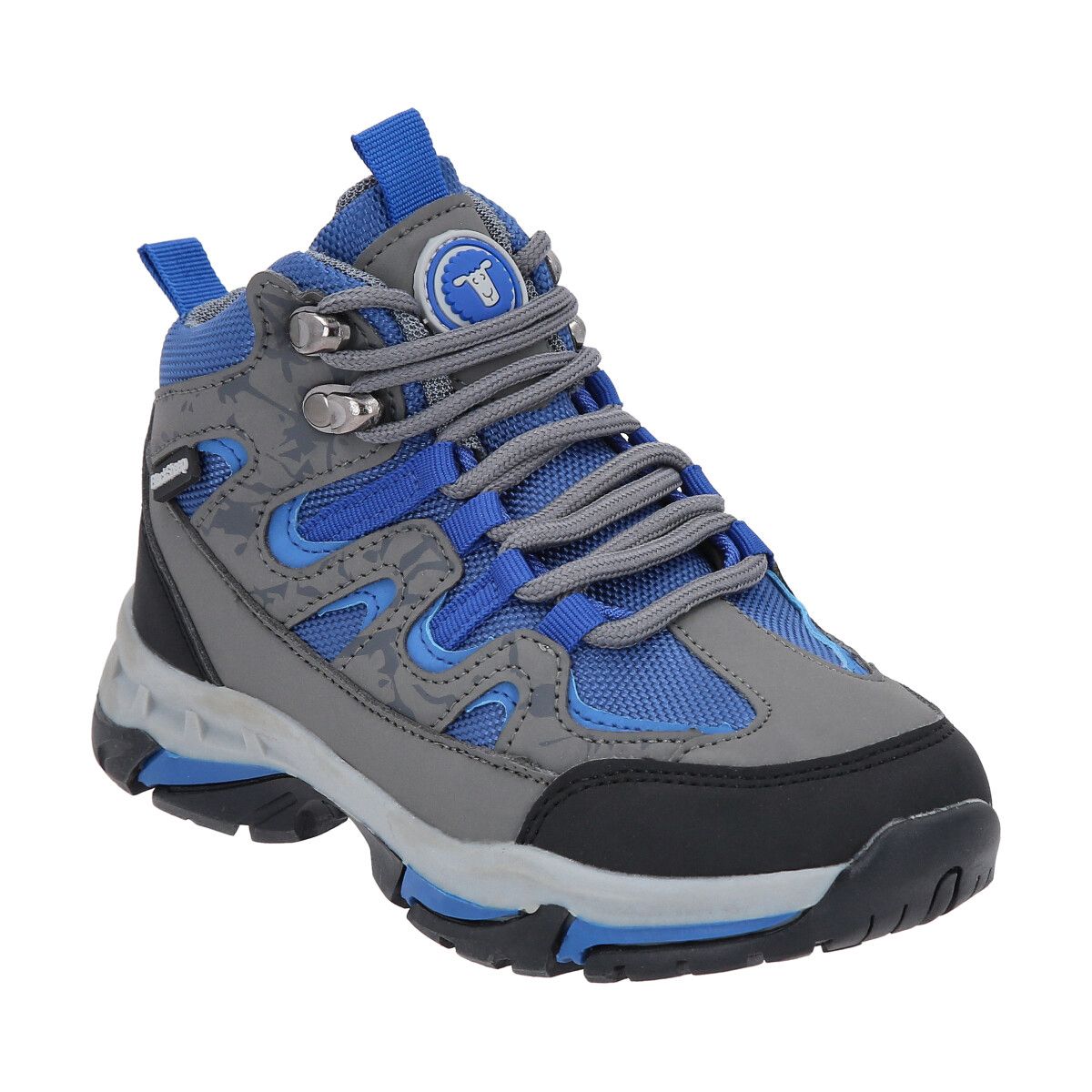 BLACKSHEEP - Zapato Infantil Outdoor Alto Azul Gris Manquehue Blacksheep
