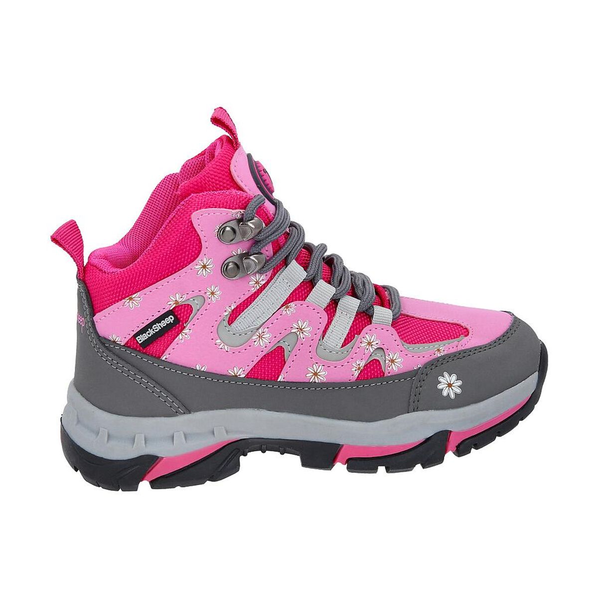 BLACKSHEEP - Zapato Outdoor Infantil Alto Fucsia Flores Mauco Blacksheep