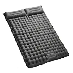 GENERICO - Colchón Inflable Portátil Acampar Dormir Doble Ultraligera Gris BELUG