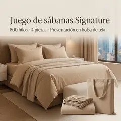 ARMONIA - SABANAS 800 HILOS SIGNATURE 2 PLAZAS COLOR OSCURO 794