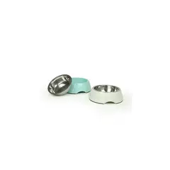 BRNX - Plato Melamina + Inox Blanco L