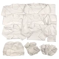 GENERICO - Pack 18 Piezas 0/3 Meses Blanco