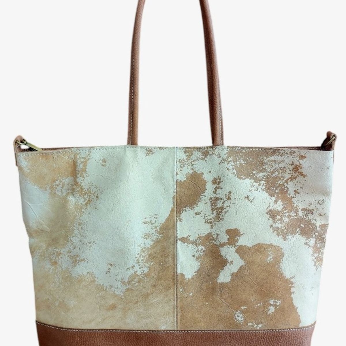 XONA DISEÑO - CARTERA TOTE BAG CUERO VINTAGE
