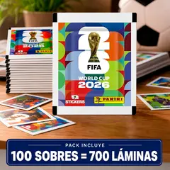 PANINI - Pack de 100 sobres de laminas Mundial 2026 700 lamina