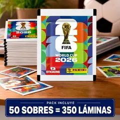 PANINI - Pack de 50 sobres de laminas Mundial 2026 350 laminas